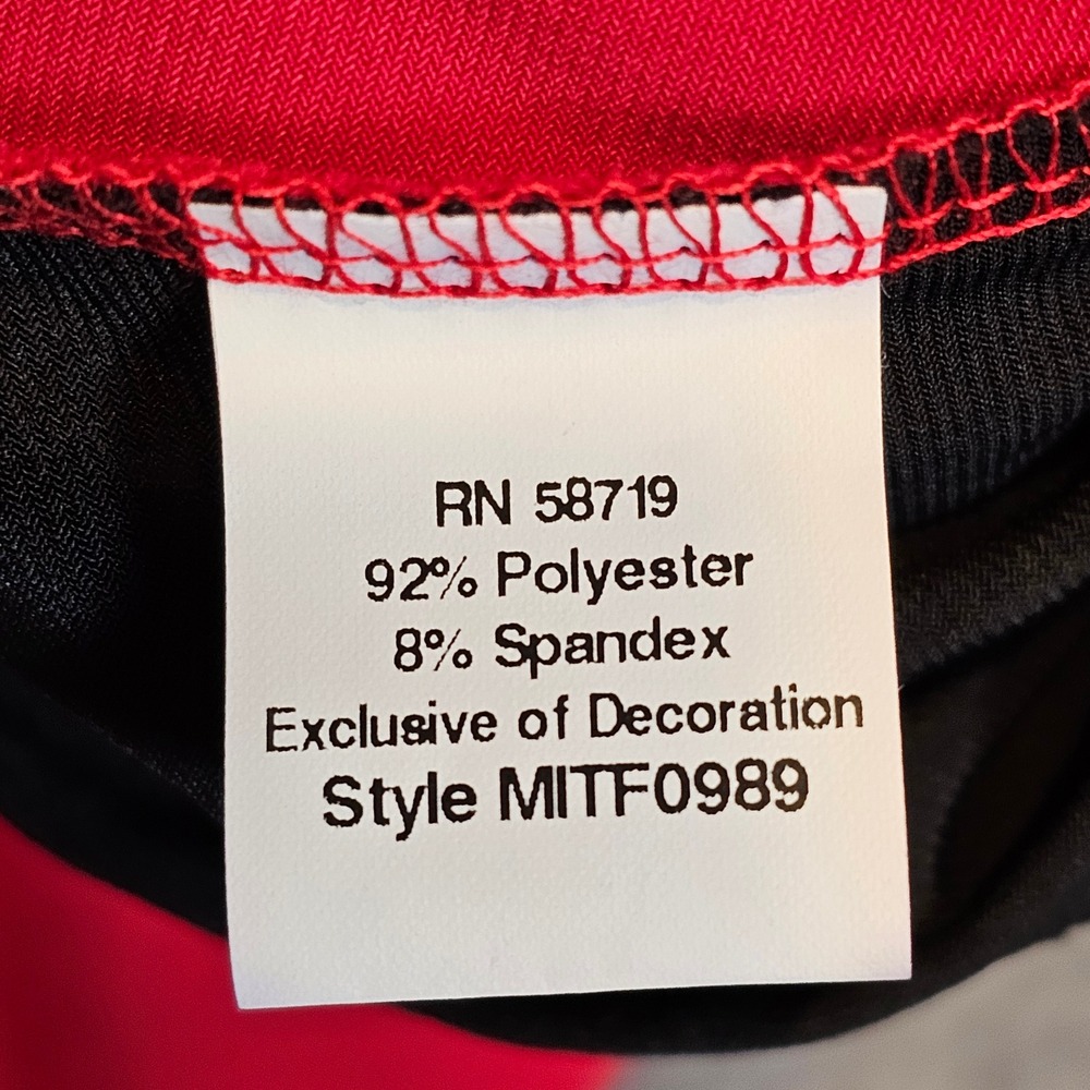 Notations Womens Red Layered Look Beaded Draped Top Short Sleeve Size M MITF0989 - Picture 7 of 8